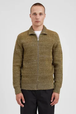 Norse Projects KNITWEAR>Hagen Wool Cotton Rib Full Zip Jacket