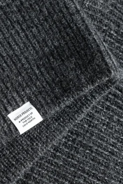 Norse Projects KNITWEAR>Hagen Wool Cotton Rib Full Zip Jacket