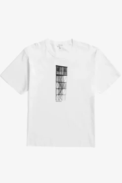 Norse Projects T-SHIRTS>Holger Organic Interlock Tower Print T-Shirt