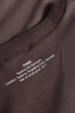 Norse Projects T-SHIRTS>Holger Organic Interlock Tower Print T-Shirt