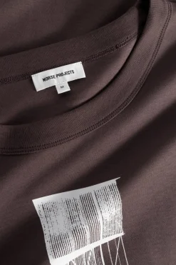 Norse Projects T-SHIRTS>Holger Organic Interlock Tower Print T-Shirt
