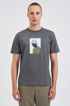 Norse Projects T-SHIRTS>Johannes Organic Bucket Hat Print T-shirt