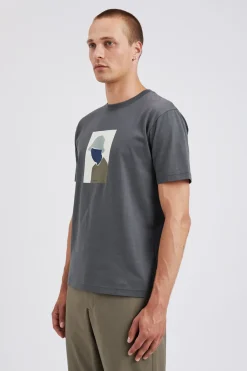 Norse Projects T-SHIRTS>Johannes Organic Bucket Hat Print T-shirt
