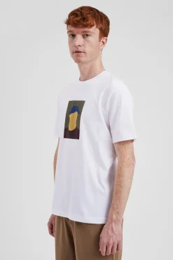 Norse Projects T-SHIRTS>Johannes Organic Cap Print T-shirt