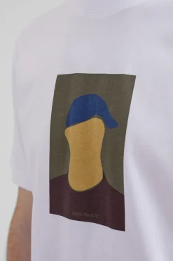 Norse Projects T-SHIRTS>Johannes Organic Cap Print T-shirt