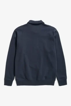 Norse Projects SWEATSHIRTS>Ketel Relaxed Organic NORSE Logo Half Zip