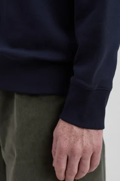 Norse Projects SWEATSHIRTS>Ketel Relaxed Organic NORSE Logo Half Zip