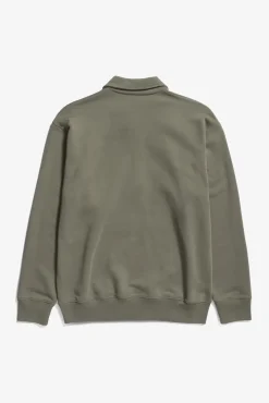 Norse Projects SWEATSHIRTS>Ketel Relaxed Organic NORSE Logo Half Zip
