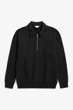 Norse Projects SWEATSHIRTS>Ketel Relaxed Organic NORSE Logo Half Zip