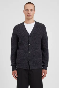 Norse Projects KNITWEAR>Loki Wool Cotton Rib Cardigan