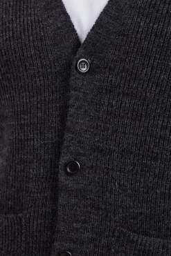 Norse Projects KNITWEAR>Loki Wool Cotton Rib Cardigan