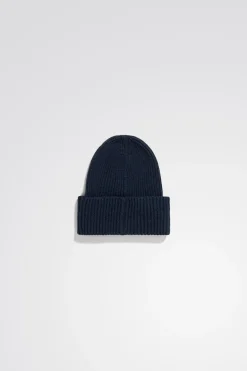 Norse Projects BEANIES>Merino Lambswool Rib N Logo Beanie