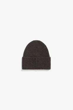 Norse Projects BEANIES>Merino Lambswool Rib N Logo Beanie