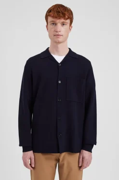 Norse Projects KNITWEAR>Nicolai Merino Cotton Milano Jacket