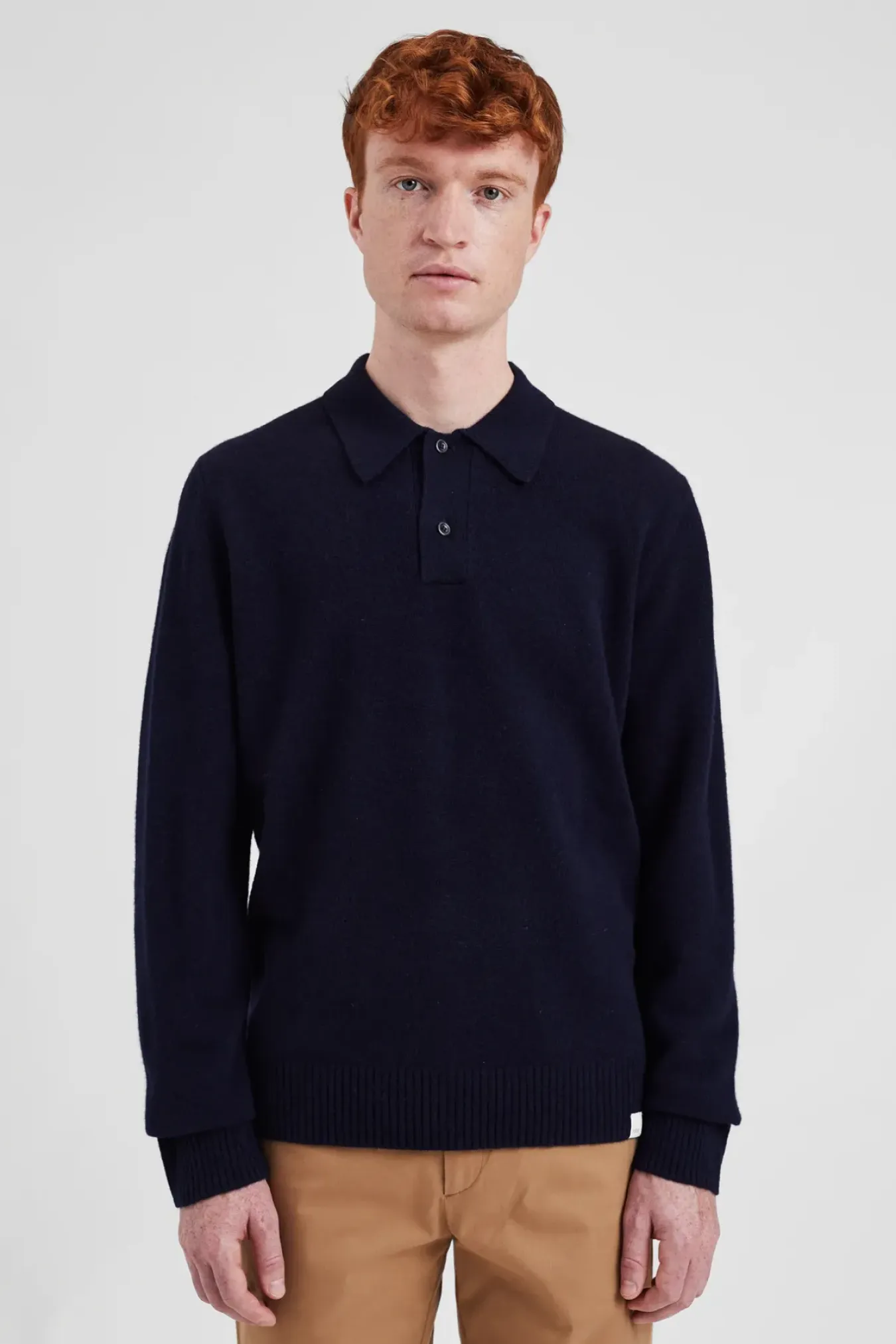 Norse Projects KNITWEAR>Norse Standard Merino Lambswool Polo