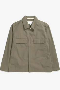 Norse Projects OVERSHIRTS>Pelle Fine Broken Twill Overshirt