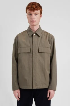 Norse Projects OVERSHIRTS>Pelle Fine Broken Twill Overshirt
