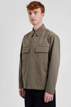 Norse Projects OVERSHIRTS>Pelle Fine Broken Twill Overshirt
