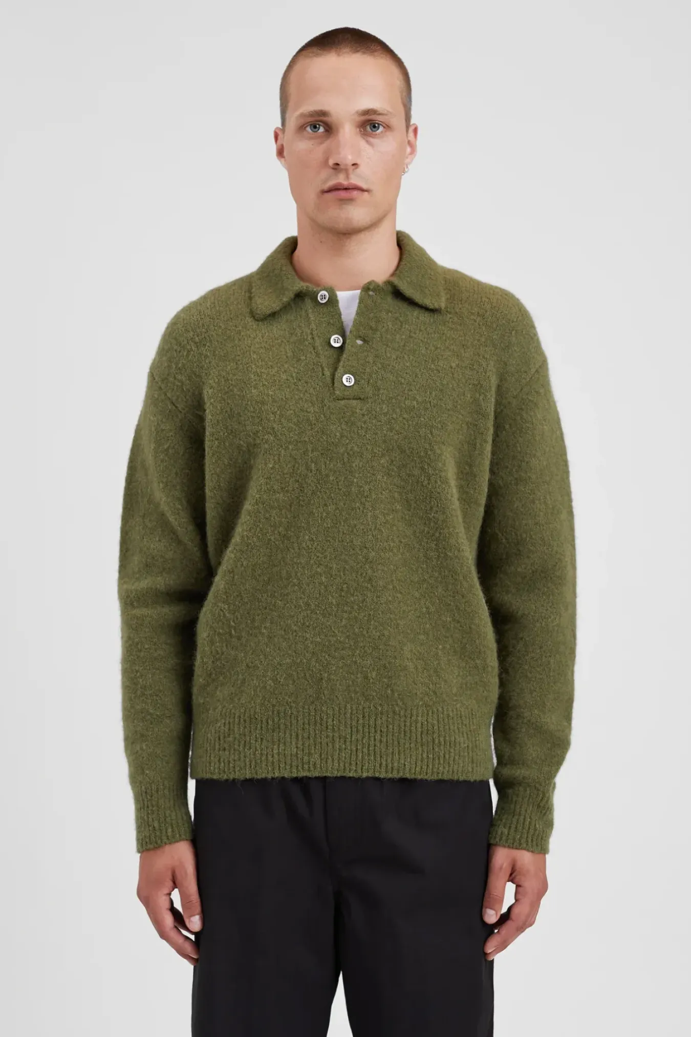 Norse Projects KNITWEAR>Rasmus Relaxed Brushed Polo