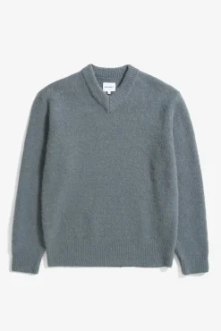 Norse Projects KNITWEAR>Rasmus Relaxed Brushed V-Neck Sweater