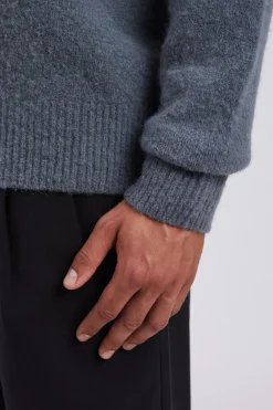 Norse Projects KNITWEAR>Rasmus Relaxed Brushed V-Neck Sweater