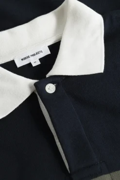 Norse Projects SWEATSHIRTS>Ruben Brushed Stripe LS Polo