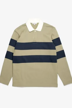 Norse Projects SWEATSHIRTS>Ruben Brushed Stripe LS Polo