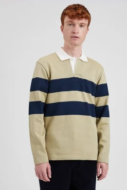 Norse Projects SWEATSHIRTS>Ruben Brushed Stripe LS Polo